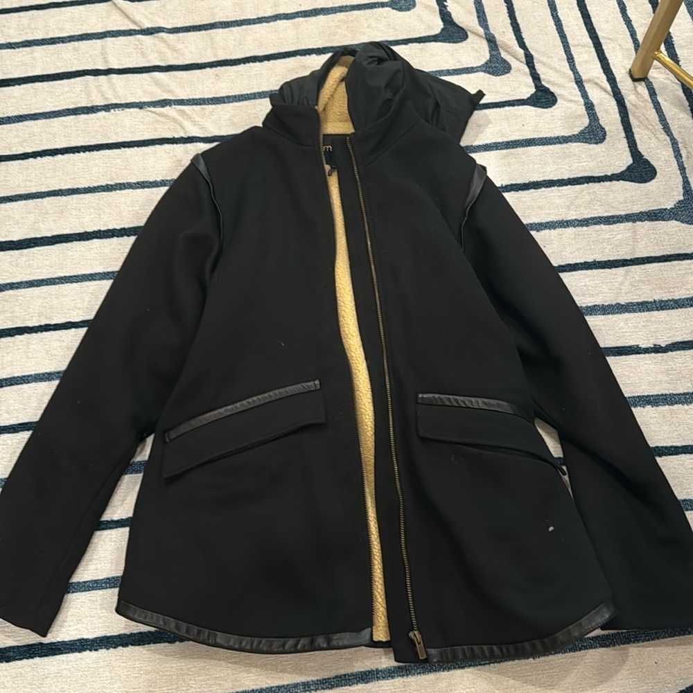 Maje wool and Sherpa coat
